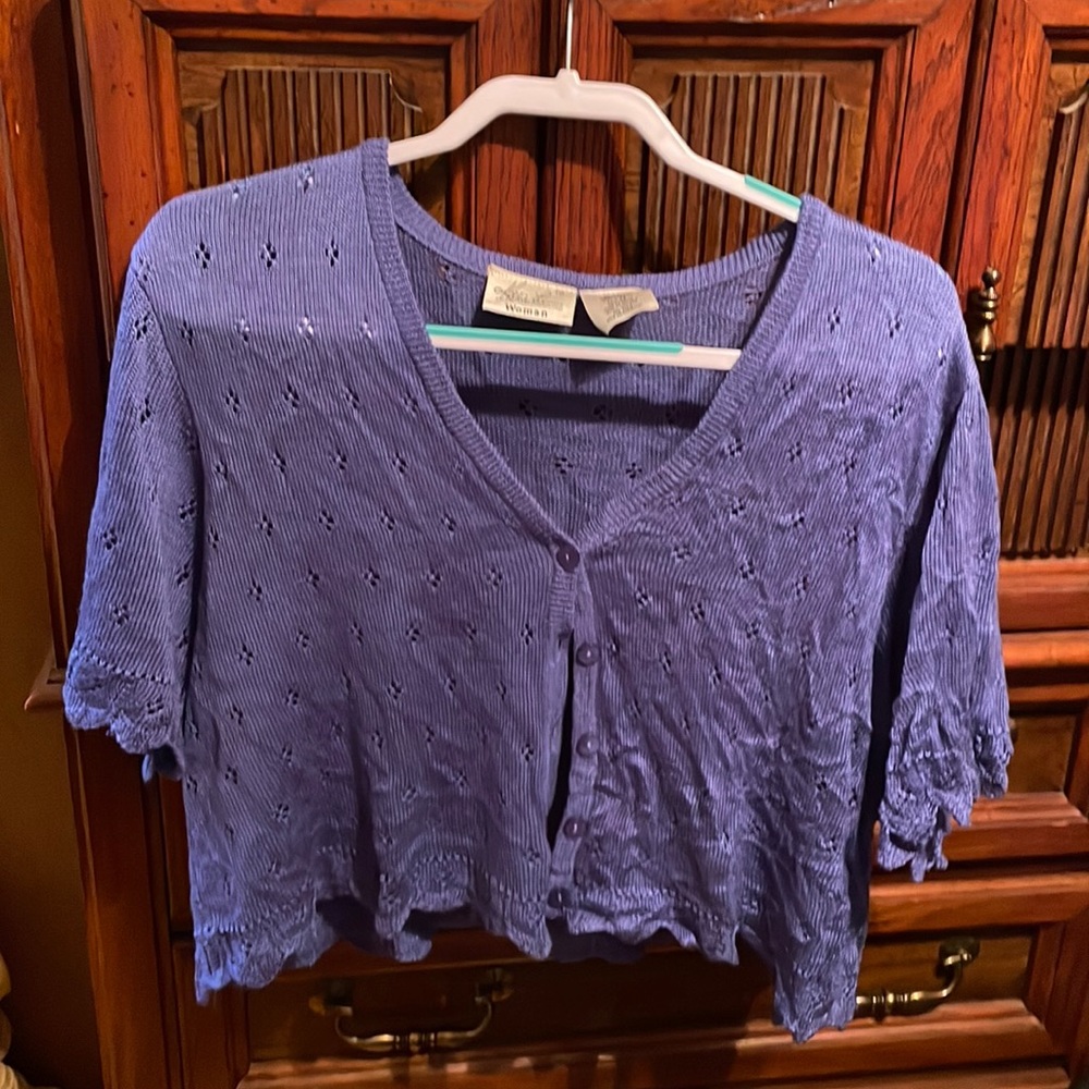Vintage crochet overshirt